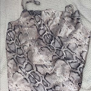 Snake skin print fits to small